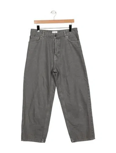 Pre-owned Haikure Mid-rise Wide Leg Jeans In Gray