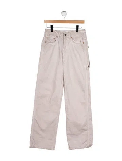 Pre-owned Haikure Mid-rise Wide Leg Jeans In Neutral