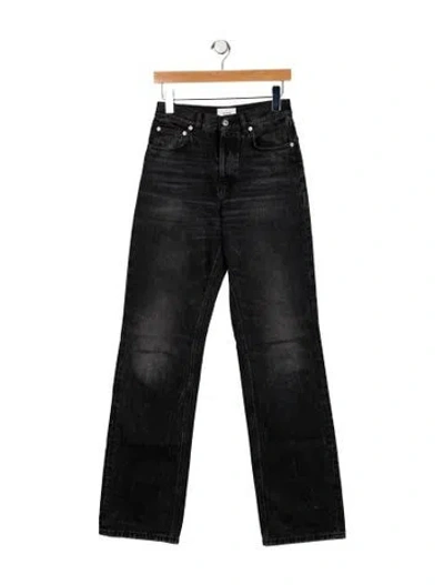 Pre-owned Haikure Mid-rise Wide Leg Jeans W/ Tags In Black