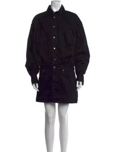 Pre-owned Haikure Mini Dress In Black