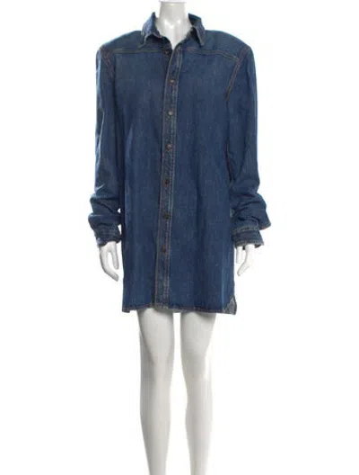 Pre-owned Haikure Mini Dress In Blue