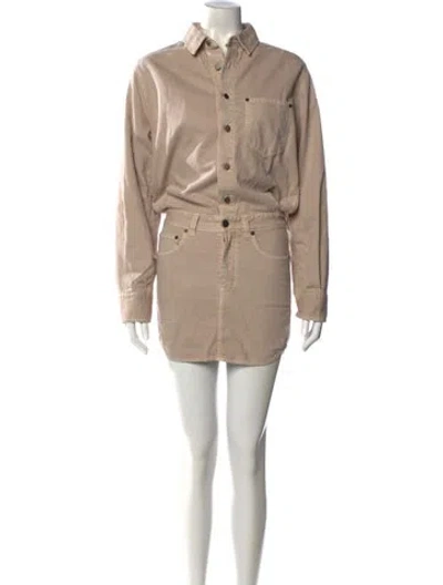 Pre-owned Haikure Mini Dress W/ Tags In Neutral