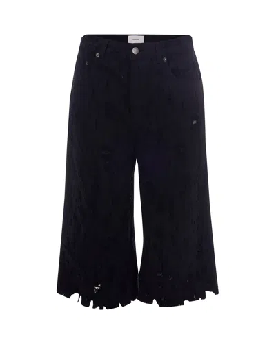 Haikure Mini Women's Cotton Shorts In Blue