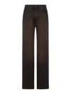 Haikure Brown Vintage Effect Korea Jeans In Brown
