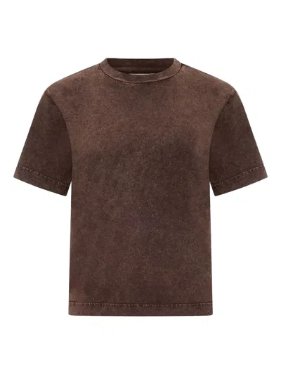 Haikure Nat Marble-effect T-shirt In Brown