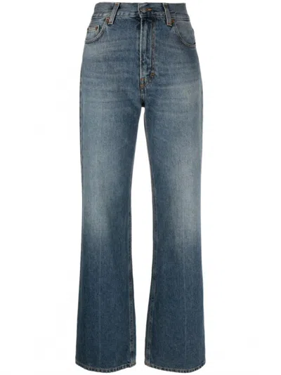 Haikure Navy Blue Korea Denim Jeans