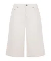 Haikure Becky Cotton And Linen-blend Twill Shorts In White