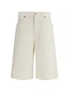 Haikure Becky Cotton And Linen-blend Twill Shorts In Neutral