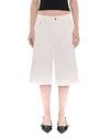 Haikure Becky Cotton And Linen-blend Twill Shorts In White