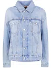 Haikure Button-fastening Denim Jacket In Blue