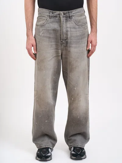 Haikure New Jo Dive Splash Black Denim Pants In Brown