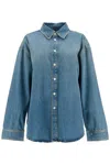 Haikure New Ofelia Blue Button Down Jacket New Ofelia Blue Tencel In Blue