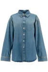 Haikure New Ofelia Blue Button Down Jacket New Ofelia Blue Tencel In Blue