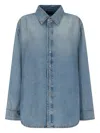 Haikure Ofelia Button-down Denim Shirt In Blue