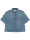 Haikure Olive Shirt Ionic Blue In Blue