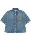 Haikure Olive Shirt Ionic Blue In 蓝色