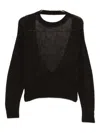 Haikure Open-back Sweater In Black