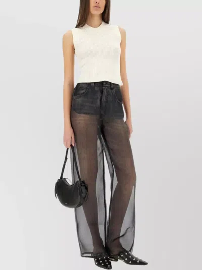 HAIKURE ORGANZA WIDE LEG PANTS