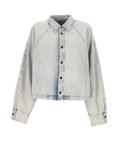 Haikure Oversized Denim Shirt In White