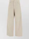 Haikure Oversized Velvet Trousers Belt Loops In Brown