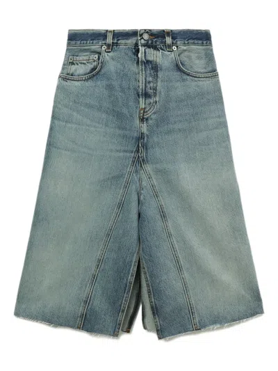 Haikure Paneled Midi Skirt In Blue