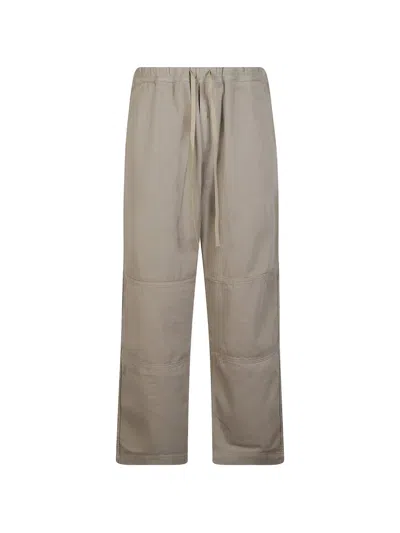 Haikure Panelled Drawstring Trousers In Gray
