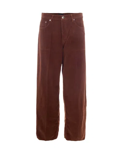 Haikure Pantalone Bethany Velvet Nougat In Brown