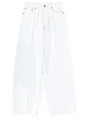 Haikure Bethany Twill Wide-leg Jeans 45 In White
