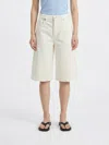 Haikure Becky Cotton And Linen-blend Twill Shorts In Neutral