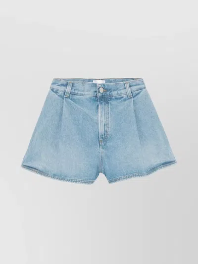 Haikure Ashley Shorts In Light Blue Denim In Clear Blue