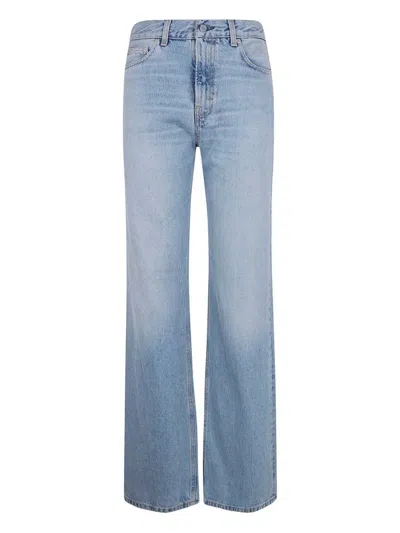 Haikure Faded Five-pocket Jeans In Blue