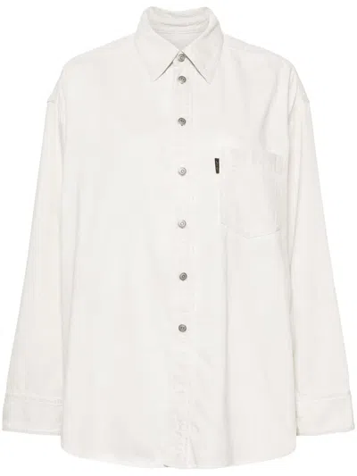 Haikure Patch-pocket Cotton Shirt In 中性色