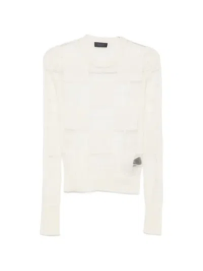 Haikure Paul Long-sleeve T-shirt In White