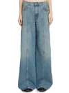 Haikure Peace Wide Leg Jeans In Blue