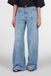 Haikure Peace Jeans In Blue Cotton