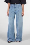 Haikure Peace Jeans In Blue Cotton