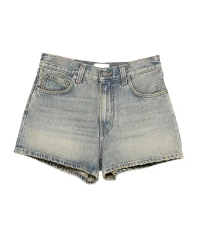 Haikure Pocket Denim Shorts In Blue