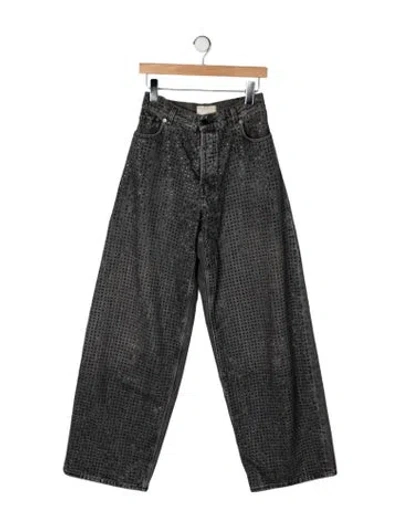 Pre-owned Haikure Printed Wide Leg Pants In Green