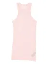 Haikure Racer-back Wool Top In Pink