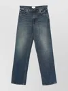 Haikure Regular Leg Denim Trousers With Five Pockets In Blue