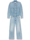 Haikure Tilda Relaxed-fit Denim Jumpsuit With Vintage Appeal In Blue
