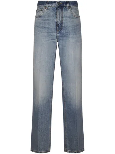 Haikure Relaxed Fit Straight Leg Jeans With Vintage Wash In Blue