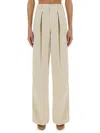 Haikure Candy Cotton Mid-rise Wide-leg Pants In Neutrals