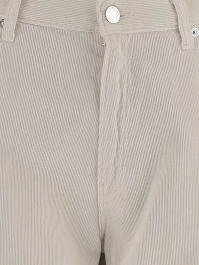 Haikure Ribbed Cotton Velvet Trousers In White
