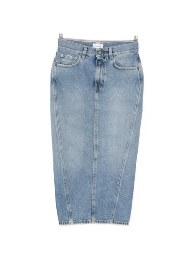 Haikure Rick Panel Skirt In Blue