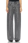 Haikure Winona Studded Relaxed Straight Leg Jeans In Black