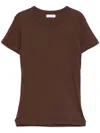 Haikure Ruby Rib T-shirt In Brown