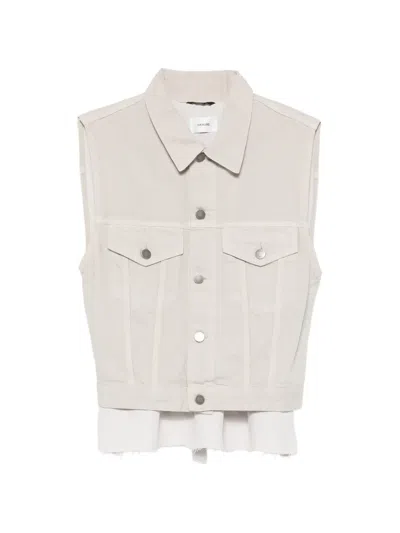 Haikure Ryder Panelled Gilet In Gray