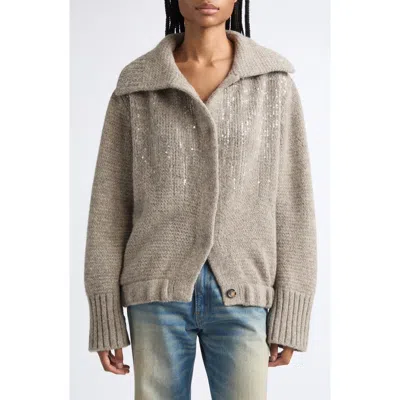 Haikure Sadie Sequin Wool Bomber Jacket In Multi