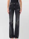 Haikure Five-pocket Trousers With Belt Loops And Rivets In Black